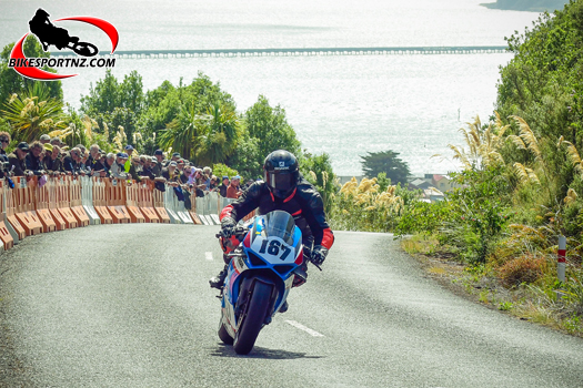 The Hill Climb segment of the 2024 Burt Munro Challenge week drew plenty of people to Bluff Hill on Thursday. Photo by Andy McGechan, BikesportNZ.com