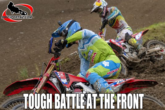 Slovenian former world champion Tim Gajser (Honda), the leading individual rider at the 2024 Motocross of Nations in England at the weekend. Photo by Bavo Images.