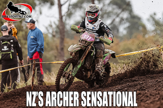 New Zealand’s Rachael Archer (Kawasaki), putting on a sensational display at the 2024 ISDE in Spain. Photo by Future7Media 