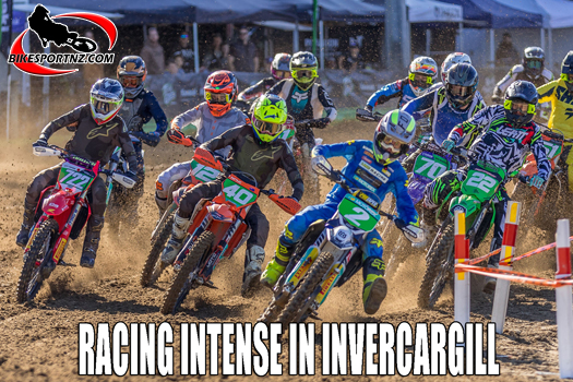 Racing was intense at NZ Junior MX Champs,  from the first race until the last