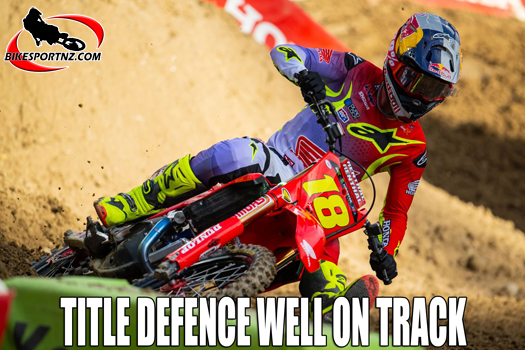 Australian Jett Lawrence (Honda), top dog at round five of the motocross nationals in the United States at the weekend.