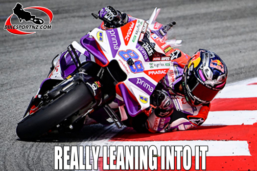 Spain’s Jorge Martín (Prima Pramac Racing Ducati) is one rider who really knows how to lean into a corner.