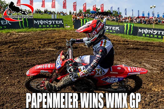 Germany’s Larissa Papenmeier (Honda), overall winner at round four of the 2024 Women’s Motocross World Championships at the weekend.