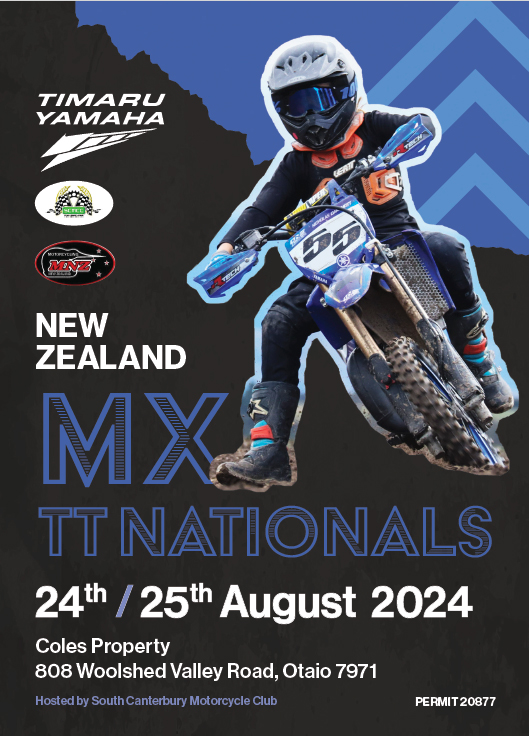 If you can picture superbike racing on a grass track, then you’ll have no trouble at all imagining what it may look like at the annual New Zealand Motocross TT Nationals near Timaru this coming weekend.