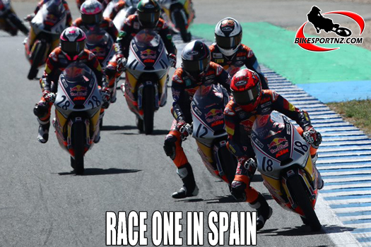 Red Bull Rookies, round two at Jerez, in Spain.