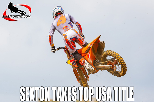 KTM rider Chase Sexton wrapped up the 450cc title at the Ironman Motocross in Indiana at the weekend.