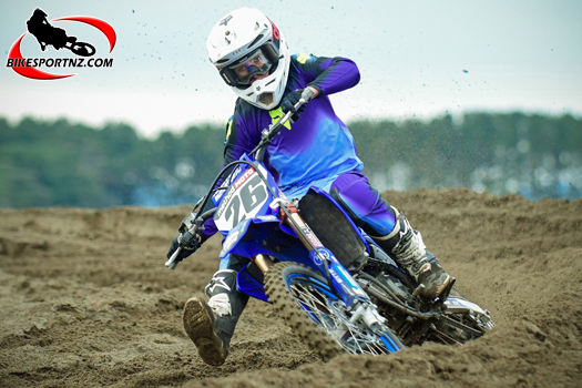 Tauranga’s Levi Townley, 100-125cc 2T 13-U15 years’ class champion in Australia. Photo by Andy McGechan, BikesportNZ.com