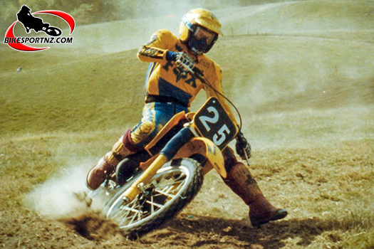 CAPTION: Former New Zealand motocross champion Phil Turnbull, from the Manawatu, seen here in action in Waipawa in the 1980s. Photo by Andy McGechan, BikesportNZ.com