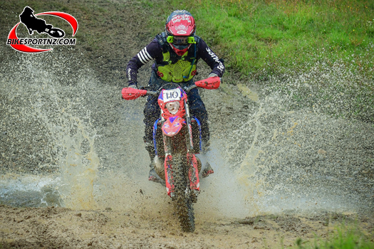 Paeroa’s Mark Whyte (Beta RR390), leading the Veterans’ 50-54 years’ class within the intermediate grade after three of five rounds. Photo by Andy McGechan, BikesportNZ.com